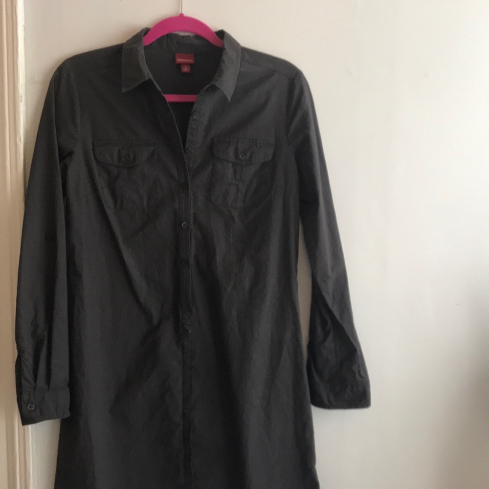 Merona Slate Grey Shirtwaist Dress